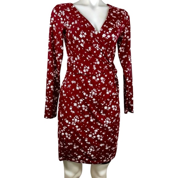 Francesca's Collections Dresses & Skirts - Trixxi country style dress flower dress burgundy size small new with tags